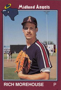 1989 Grand Slam Midland Angels #24 Rich Morehouse Front