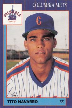 1990 Grand Slam Columbia Mets #13 Tito Navarro Front