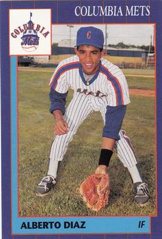 1990 Grand Slam Columbia Mets #14 Alberto Diaz Front