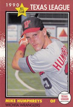 1990 Grand Slam Texas League All-Stars #7 Mike Humphreys Front
