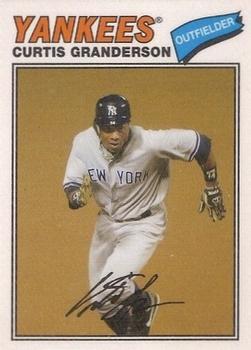 2012 Topps Archives - Cloth Stickers #77C-CG Curtis Granderson Front