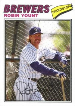 2012 Topps Archives - Cloth Stickers #77C-RY Robin Yount Front
