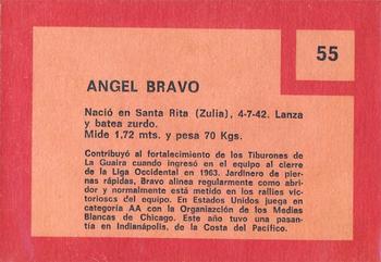 1967 Topps Venezuelan #55 Angel Bravo Back