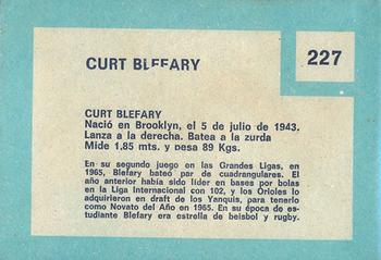 1967 Topps Venezuelan #227 Curt Blefary Back