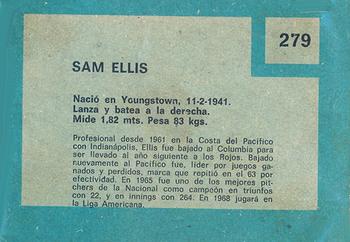 1967 Topps Venezuelan #279 Sammy Ellis Back
