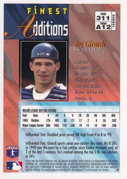1996 Finest #311 Joe Girardi Back