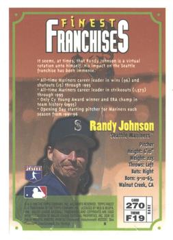 1996 Finest #270 Randy Johnson Back