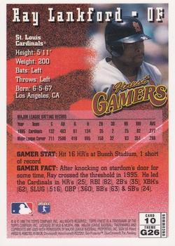 1996 Finest #10 Ray Lankford Back