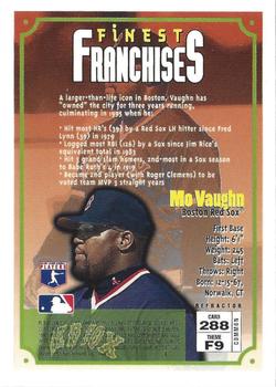 1996 Finest - Refractors #288 Mo Vaughn Back