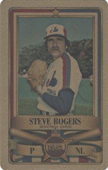 1982 Perma-Graphics All-Star Credit Cards - Gold #15 Steve Rogers Front