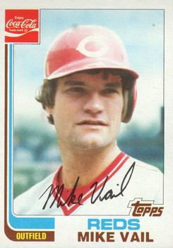 1982 Topps Coca-Cola Cincinnati Reds #22 Mike Vail Front