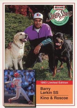 1993 Milk Bone Super Stars #3 Barry Larkin Front
