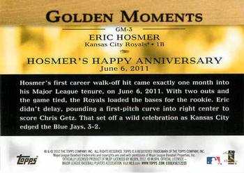 2012 Topps - Golden Moments (Series 2) #GM-3 Eric Hosmer Back