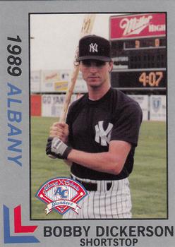 1989 Best Albany-Colonie Yankees - Platinum #16 Bobby Dickerson Front