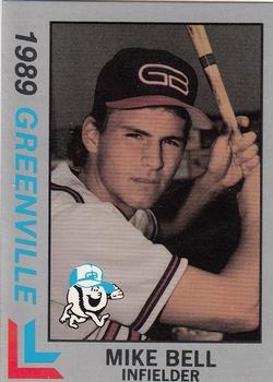 1989 Best Greenville Braves - Platinum #4 Mike Bell Front