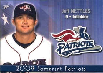 2009 MultiAd Somerset Patriots #24 Jeff Nettles Front