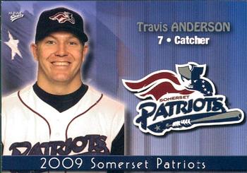 2009 MultiAd Somerset Patriots #5 Travis Anderson Front