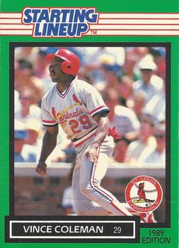 1989 Kenner Starting Lineup Cards #3991136020 Vince Coleman Front