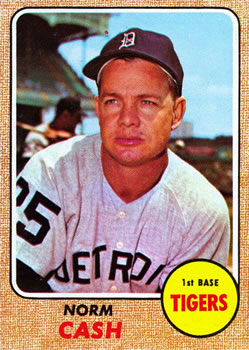 1968 Topps #256 Norm Cash Front