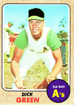 1968 Topps #303 Dick Green Front