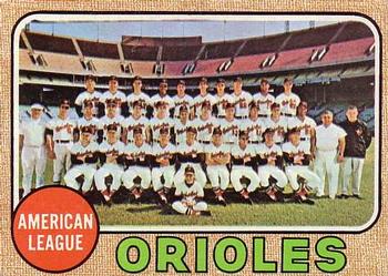 1968 Topps #334 Baltimore Orioles Front