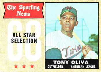 1968 Topps #371 Tony Oliva Front