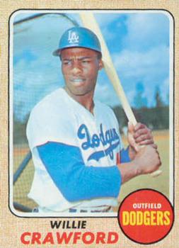 1968 Topps #417 Willie Crawford Front