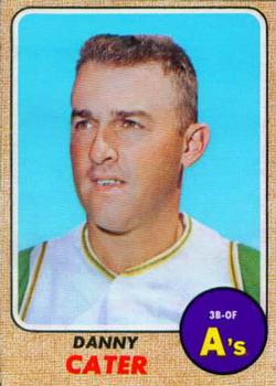 1968 Topps #535 Danny Cater Front
