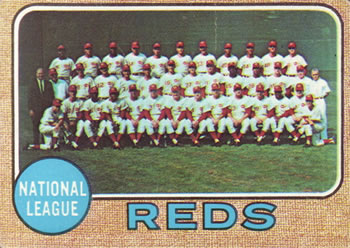 1968 Topps #574 Cincinnati Reds Front