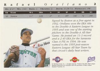1995 Best #2 Rafael Orellano Back