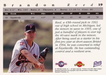 1995 Best #19 Brandon Reed Back