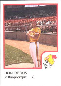 1986 ProCards Albuquerque Dukes #5 Jon Debus Front