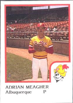 1986 ProCards Albuquerque Dukes #16 Adrian Meagher Front