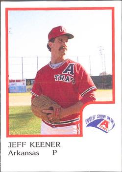 1986 ProCards Arkansas Travelers #10 Jeff Keener Front