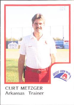 1986 ProCards Arkansas Travelers #15 Curt Metzger Front