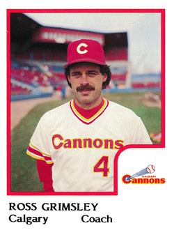 1986 ProCards Calgary Cannons #10 Ross Grimsley Front