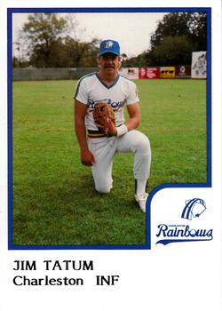 1986 ProCards Charleston Rainbows #25 Jim Tatum Front