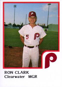 1986 ProCards Clearwater Phillies #4 Ron Clark Front