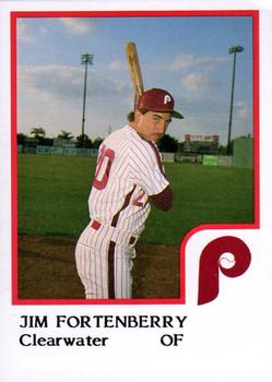 1986 ProCards Clearwater Phillies #8 Jim Fortenberry Front