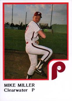 1986 ProCards Clearwater Phillies #17 Mike Miller Front