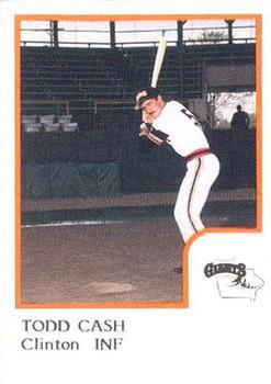 1986 ProCards Clinton Giants #NNO Todd Cash Front