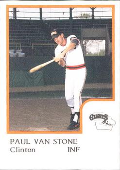 1986 ProCards Clinton Giants #NNO Paul Van Stone Front