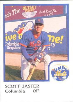 1986 ProCards Columbia Mets #15 Scott Jaster Front