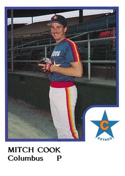 1986 ProCards Columbus Astros #NNO Mitch Cook Front