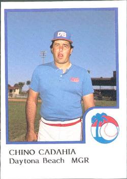 1986 ProCards Daytona Beach Islanders #4 Chino Cadahia Front