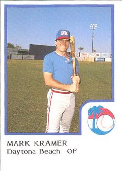 1986 ProCards Daytona Beach Islanders #15 Mark Kramer Front