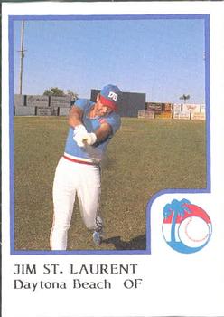 1986 ProCards Daytona Beach Islanders #27 Jim St. Laurent Front