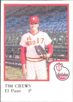 1986 ProCards El Paso Diablos #7 Tim Crews Front