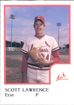 1986 ProCards Erie Cardinals #NNO Scott Lawrence Front