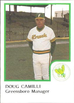 1986 ProCards Greensboro Hornets #3 Doug Camilli Front